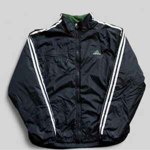 Vintage 80s-90s Adidas embroidered logo 3 stripes zip up jacket long sleeve